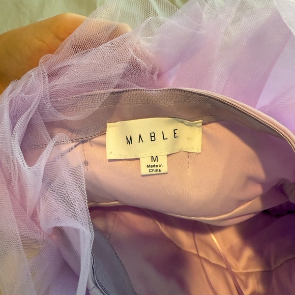 Purple fluffy dress - Picture 3 of 4